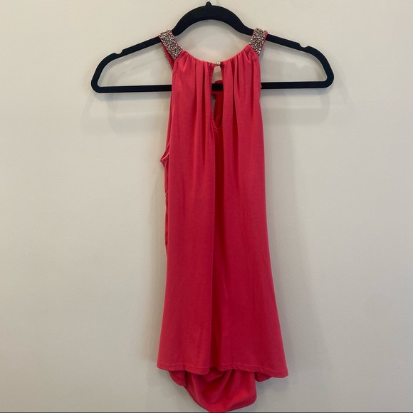 White House Black Market Embellished neck tank top - Picture 2 of 4